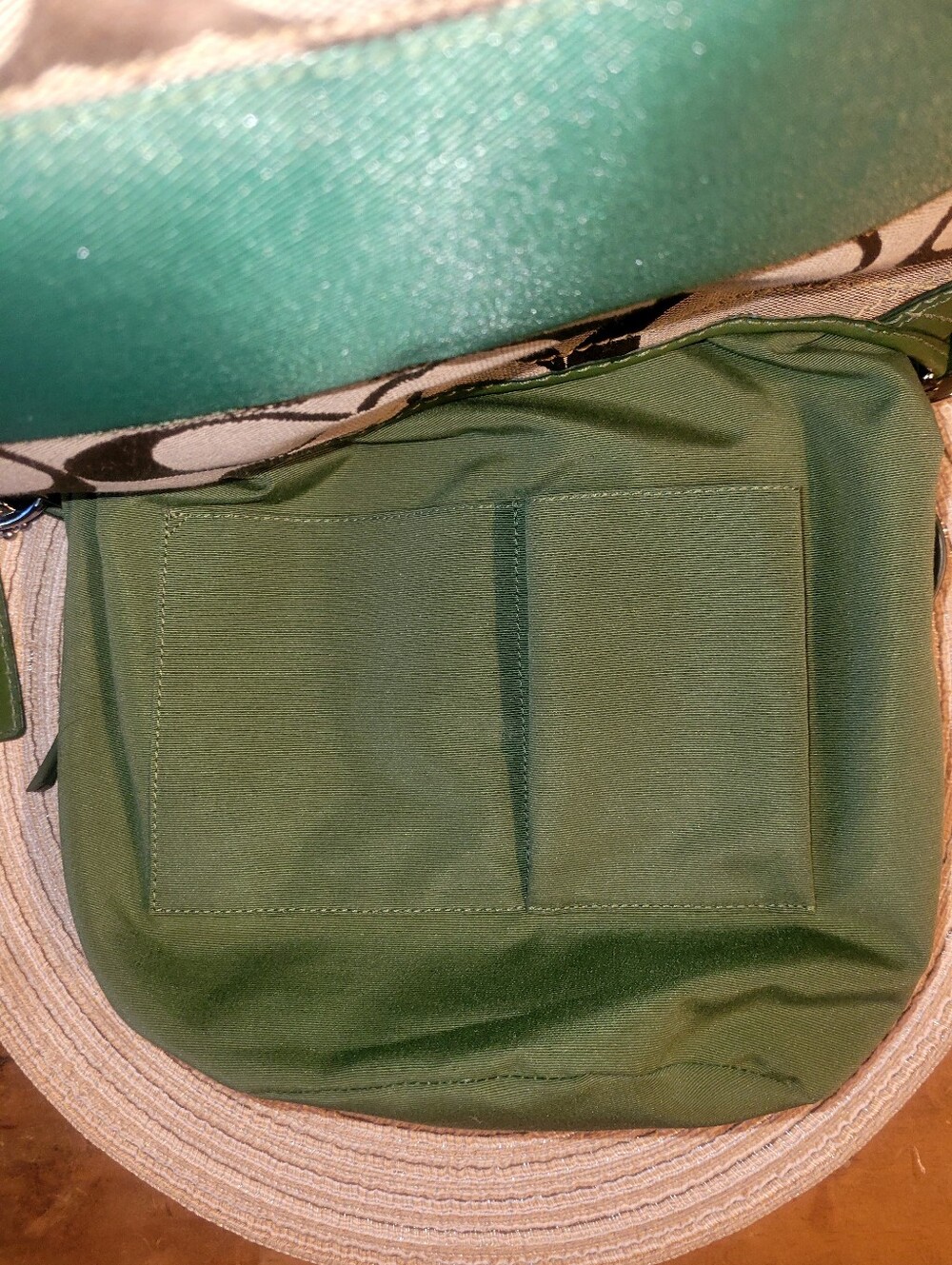 Coach Signature Classic C Bucket Bag / Rugby Stripe Duffle 2009 - Picture 9 of 10